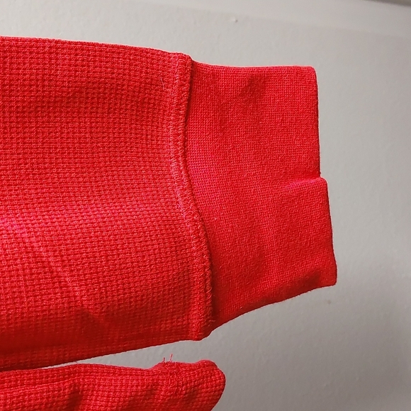 Thermal Pullover red Shirt Sz M - Picture 8 of 11